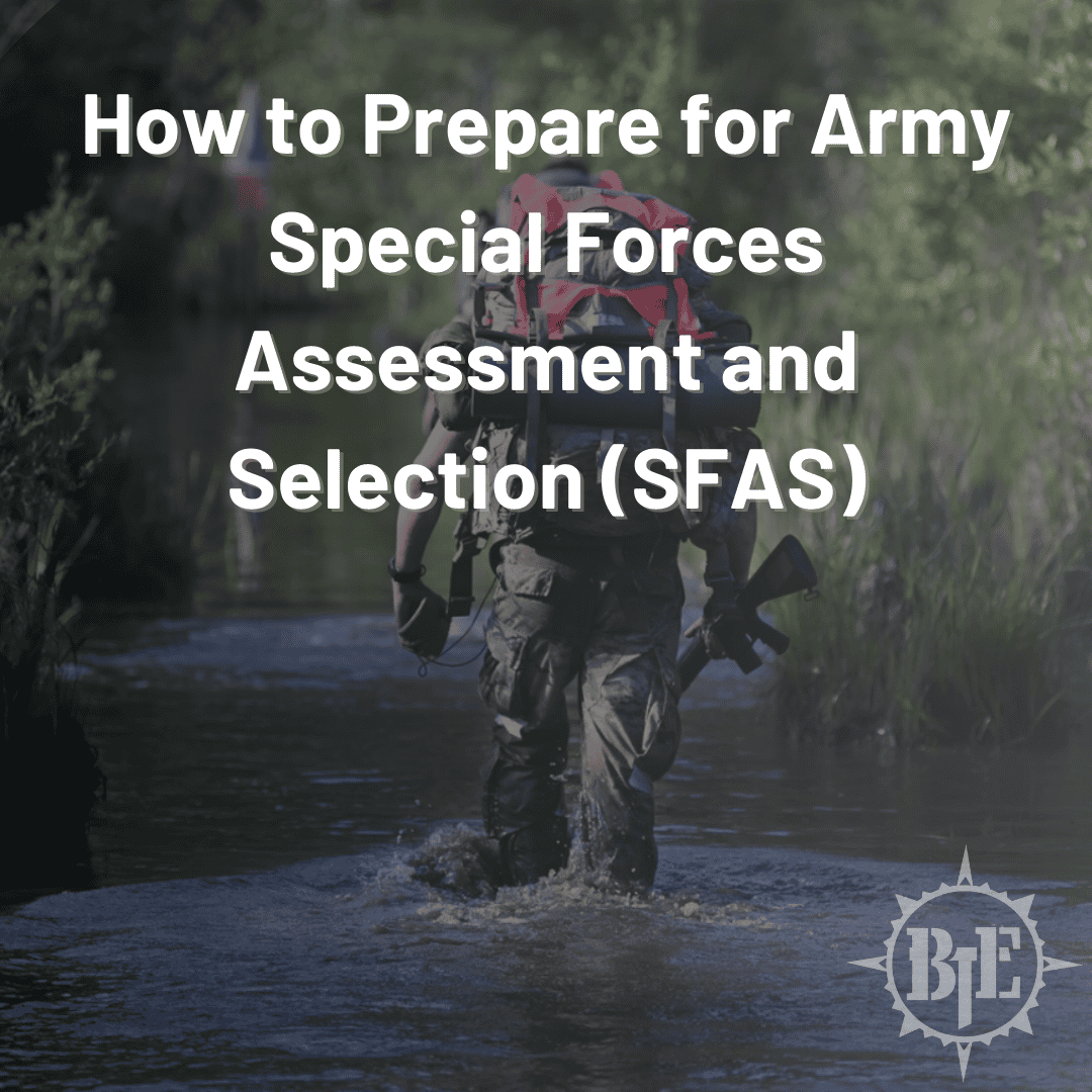 An SFAS candidate doing land nav